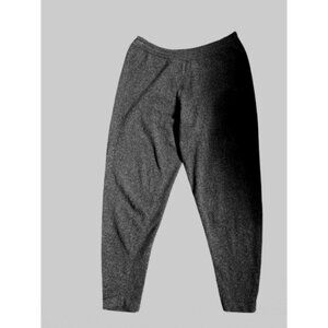 PRINGLE Of Scotland Lambswool Sweatpants Charcoal Gray Knit Leggings Size La